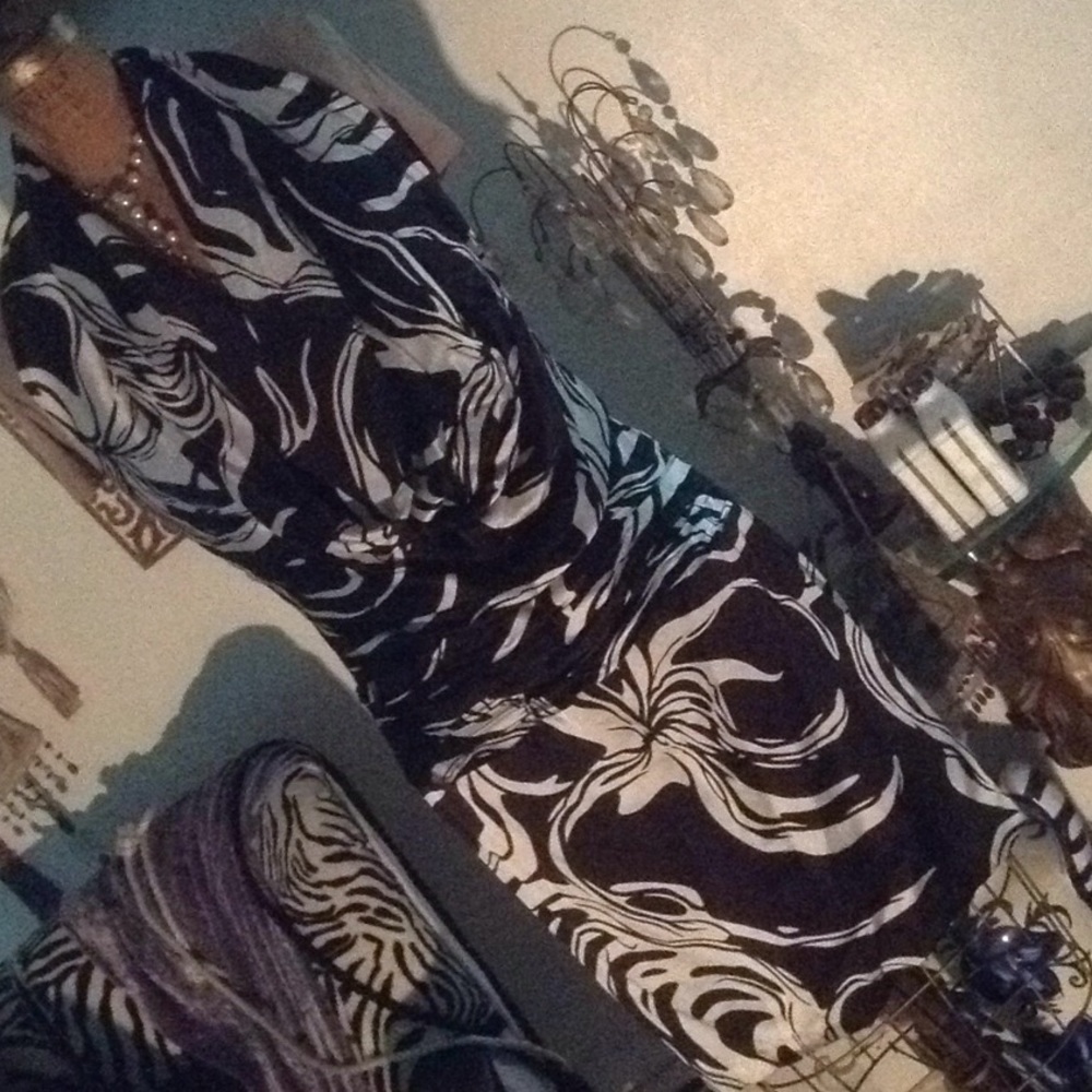 Halter cowl dress
